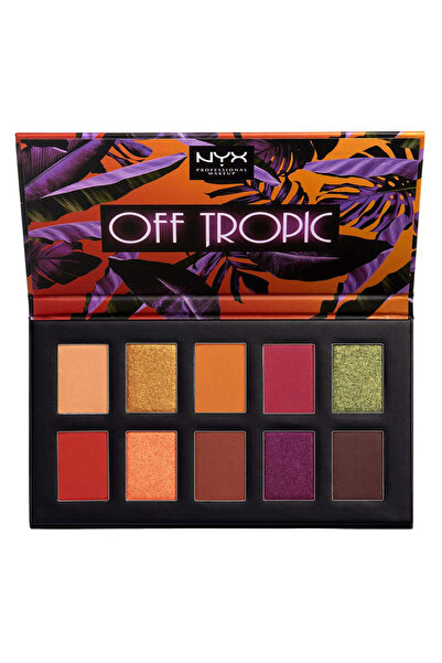 NYX Professional Makeup Eye shadow palette Off Tropic Shifting Sand, 10 x 1.1 g