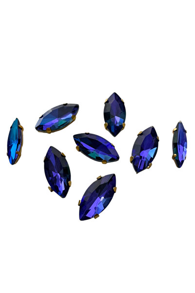 kalben accessories حجر زينة ذو ظهر مسطح ومخالب 8 قطع