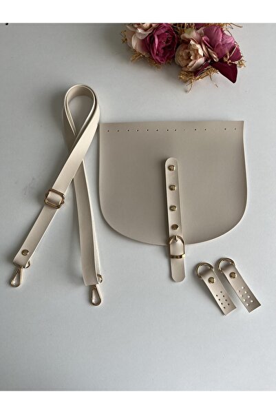 zg hobi aksesuar مجموعة غطاء وحزام ومشبك لحقائب التريكو - طقم حقائب تريكو