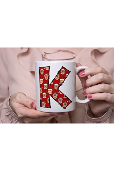 Beramussa كوب على شكل حرف K، كوب قهوة بتصميم سانتا كلوز لعيد الميلاد، هدية عي...