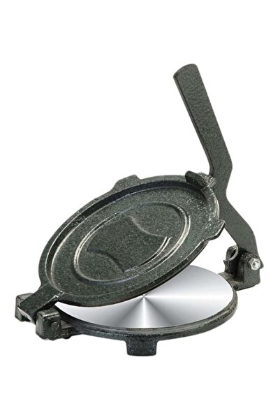 DELCASA مكبس تشاباتي من الفولاذ المقاوم للصدأ، طبق أخضر/فضي، قطر 17.5/18.5 سم