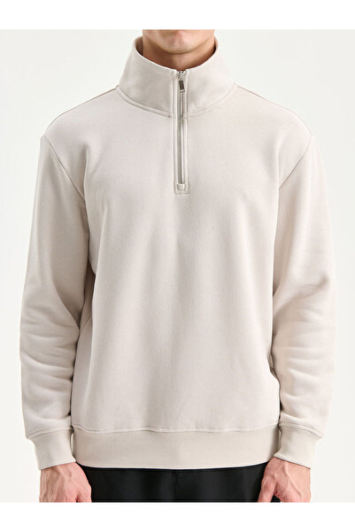 LC Waikiki Ανδρικό χοντρό φούτερ με ψηλό γιακά με φερμουάρ