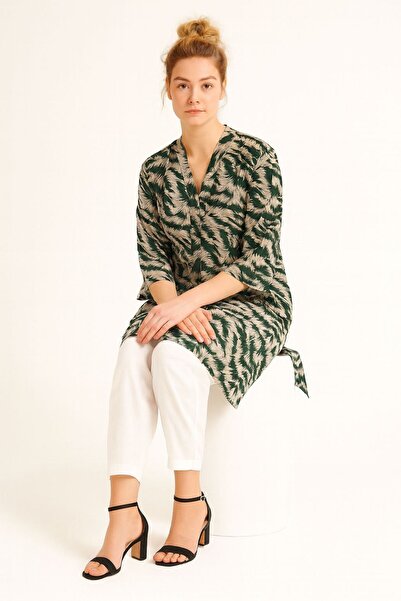 MEEMSEEN INDEPENDENT كورتا مطبوع بموجة الغابة