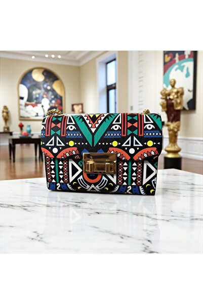 Gözde Mağazacılık Women's Shoulder Bag with Gold Chain