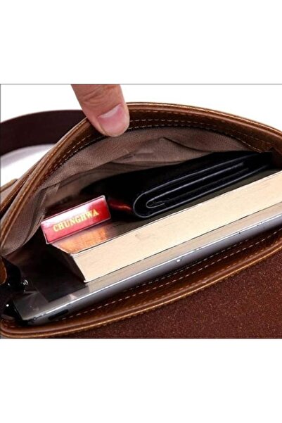 Hope Bag with Wallet for iPad and Personal Supplies Shoulder Bag Men Messenger Bag Leather Small Bag Vint