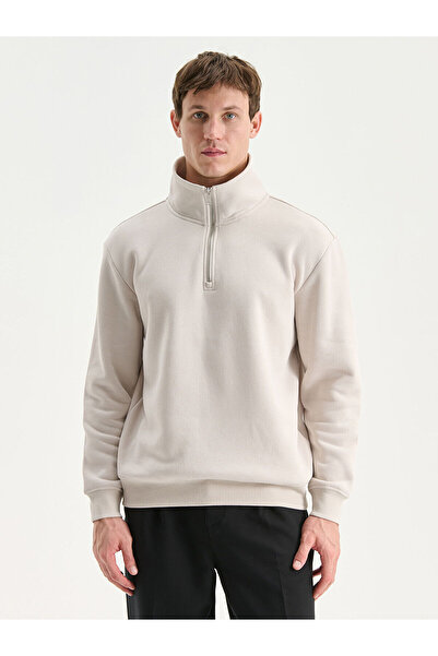 LC Waikiki Ανδρικό χοντρό φούτερ με ψηλό γιακά με φερμουάρ