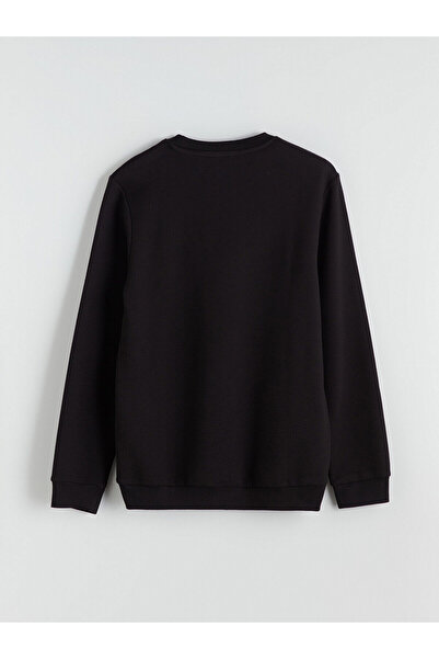 LC Waikiki New Season Crew Neck Textured Men's Sweatshirt