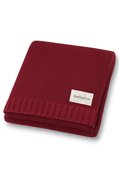 Battani.Co Knitted Baby Blanket for Baby Girl and Boy 85cm X85Cm 100% Cotton ...