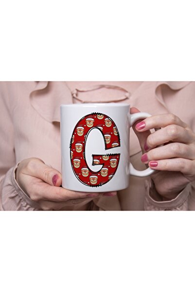 Beramussa كوب على شكل حرف G، كوب قهوة بتصميم سانتا كلوز لعيد الميلاد، هدية عي...