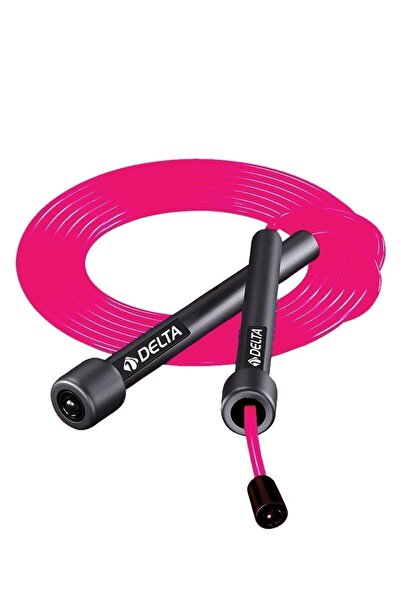 Delta Fuşya Full Pilates Seti (55cm Top Top Pompası)10MM Mat Atlama İpi ve Orta Direnç Lastik