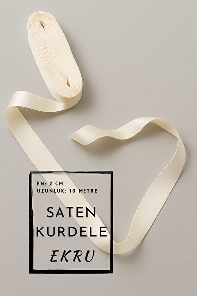 Dantelux Panglică din satin - Panglică pentru decorare - Panglică Bohça - Ecr...