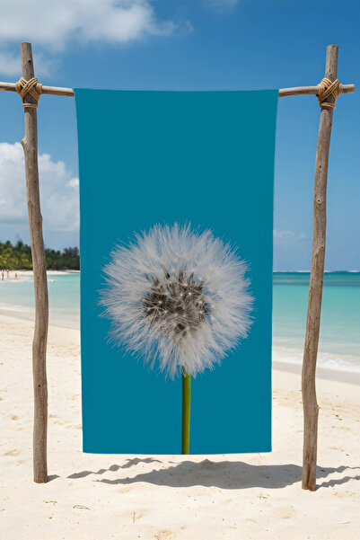 BETHA Karahi̇ndi̇ba Patterned Cotton Beach Towel – Patterned Design – 75X150 cm