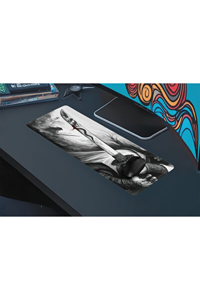 urzuva Steel of the Dragon 70X30 3MM Kalınlık Premium Gaming oyuncu mousepad, Anti Slip XXL mouse pad