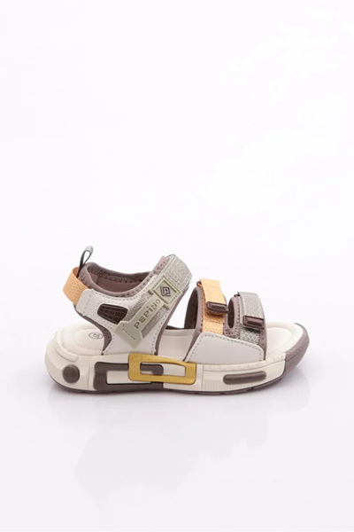 pepino Fy25-1947 Fillet Children's Orthopedic Sandals Cream Brown Oil Green
