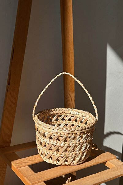 HAKİCİ Çok Amaçlı Mini Kulplu Hasır Sepet Delikli