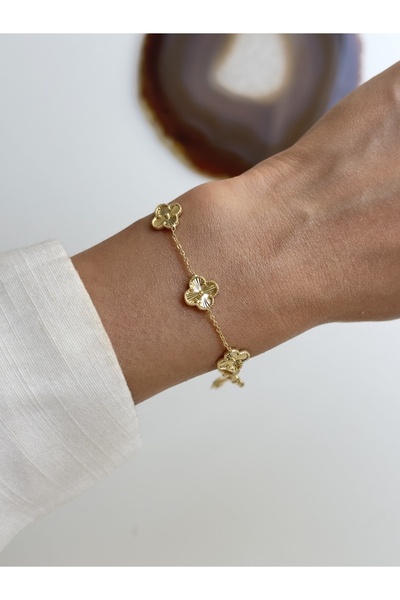 YOUES JEWELRY سوار من الفولاذ 316L للنساء والرجال للجنسين، سوار ذهبي مزدوج الجوانب