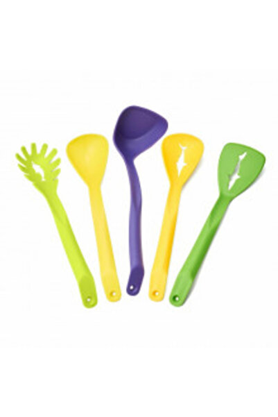 Vanora Home Set de ustensile de bucătărie, 5 piese, material nailon, multicolor