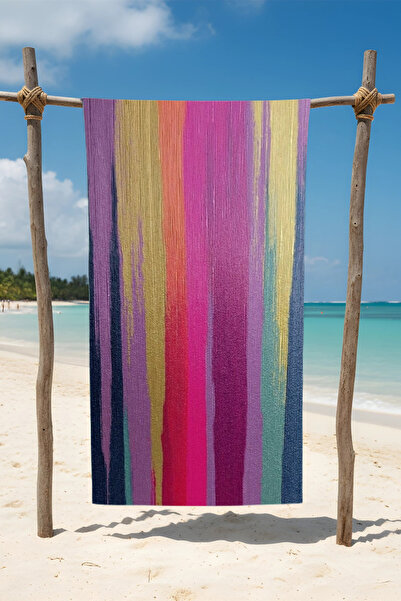 BETHA Colorful Printed Cotton Beach Towel – Patterned Design – 75X150 cm
