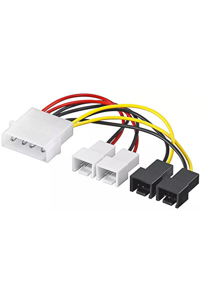 OEM PC power cable 4 pins - 2x 2 pins 12V + 2x 2 pins 5V 15cm Goobay