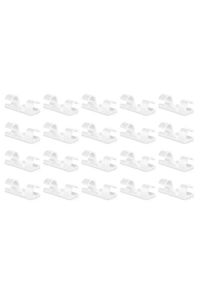 OEM Set of 20 white self-adhesive cable holders MK5535 deleyCON