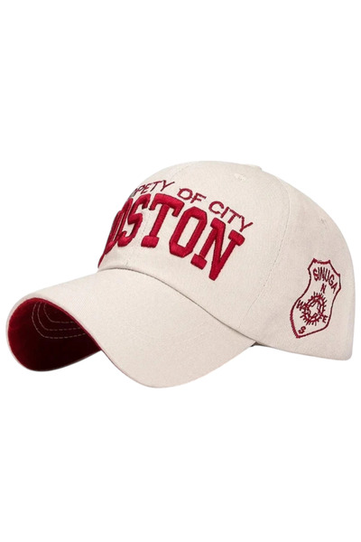 Şapka Market Boston Vintage Krem Kep Şapka