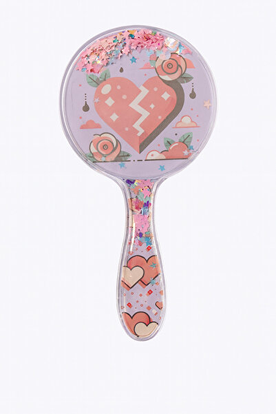 MakeWell Παιδική χτένα σε σχήμα στρογγυλού σχήματος με σχέδιο αρκουδάκι και κ...