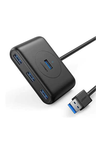 OEM HUB extern Ugreen CR113 20291 porturi USB 3.0 x4 conexiune prin cablu USB 3.0 1m negru