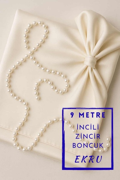 Dantelux 9-метровий намисто з перлами - намисто для прикрашання сумки - екрю