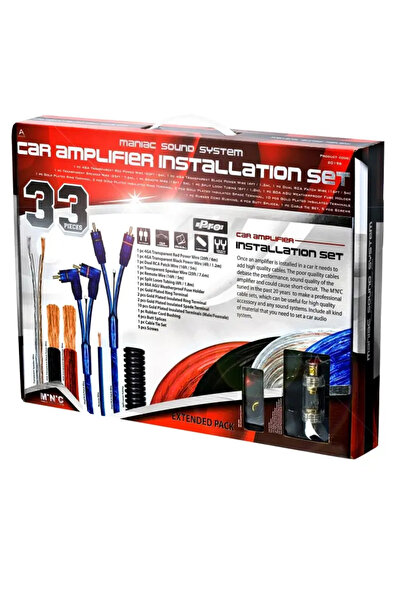 OEM Car cable set 4GA Hi-Fi Professional 33pcs M`N´C 20196-G