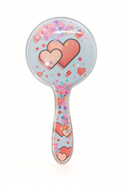 MakeWell Pieptene pentru copii în formă rotundă cu design de inimă de ursuleț