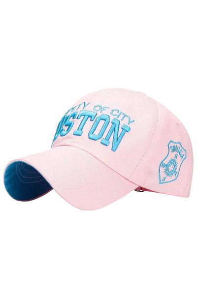 Şapka Market Boston Vintage Pembe Kep Şapka