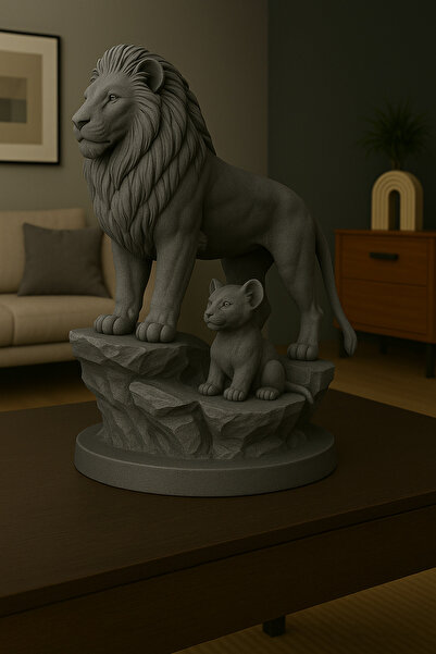 Tedarik Genel ASLAN VE YAVRUSU FİGÜR