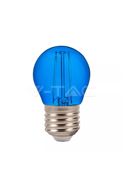 OEM LED bulb G45 E27 2W with blue light filament V-TAC