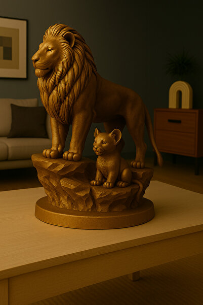 Tedarik Genel ASLAN VE YAVRUSU FİGÜR