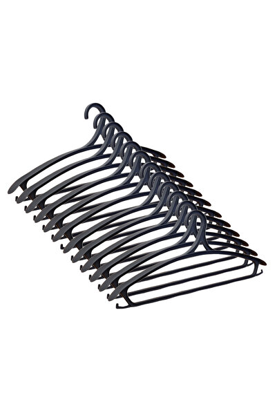 Manken İstanbul 6 Pcs Household 44 cm Plastic Coat Hanger Buluz Hanger Clothes Hanger Clothing Hanger