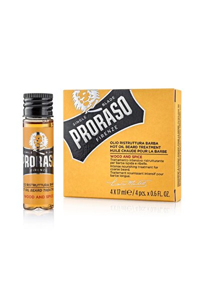 Proraso Wood And Spice Heiße Bartölbehandlung 4 X 17 ml