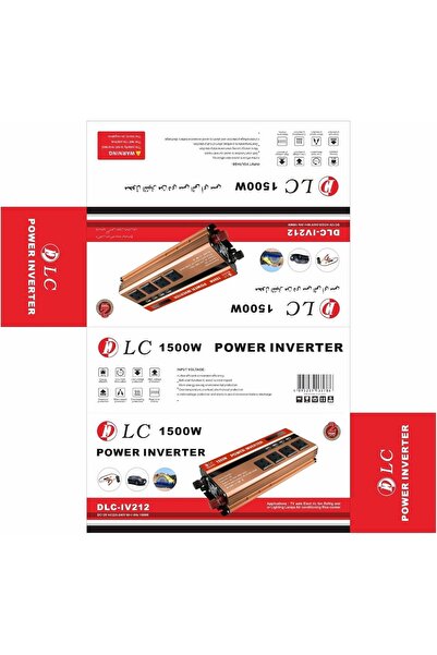 DLC 1500W Power Inverter 12V to 240V AC Car Converter With LED Display DLC- IV212