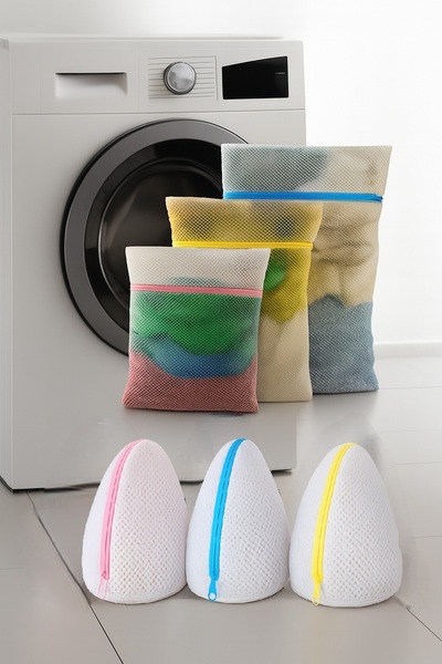 Ferzin مجموعة من 6 شبكات غسيل للملابس الداخلية والملابس الداخلية النسائية مزو...