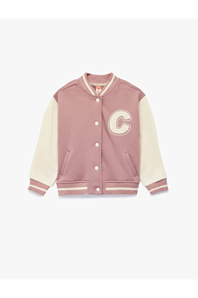 Koton Bomber Kolej Pembe Kız Bebek Ceket 6WMG60004AK