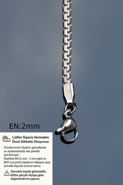 Rua Jewelry Steel Crushed Elegant Bracelet 2 mm Silver Color |   Non-Tarnishing, Unisex, 2 Years Warranty