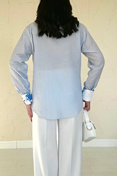 Kanonik Education Blue Garnished Shirt