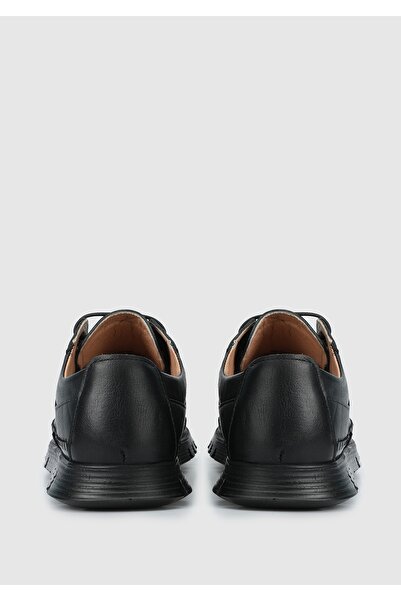 Eclipse أحذية رجالية جلدية سوداء