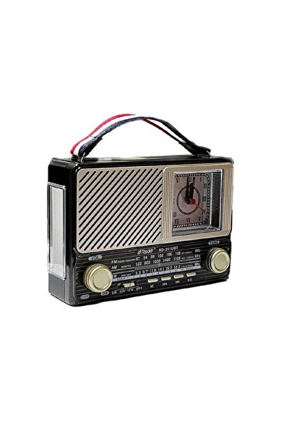 Rsdo Radio cu 3 benzi AM ,FM ,SW , Bluetooth , ceas , mp3 ,lanterna si acumul...