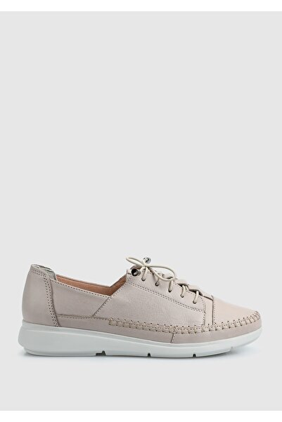 Eclipse Beige Leather Women's Shoes