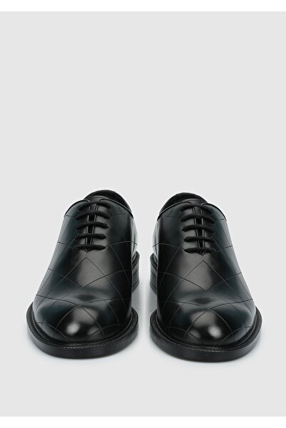 Provoq Μαύρα Δερμάτινα Ανδρικά Παπούτσια