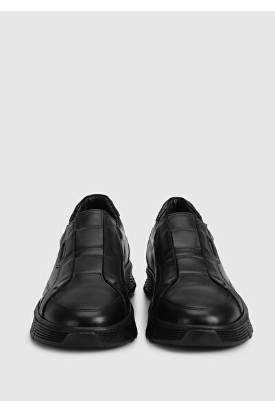 Eclipse Μαύρα Δερμάτινα Ανδρικά Παπούτσια