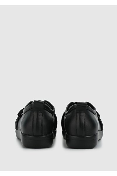 Eclipse Black Leather Women's Shoes