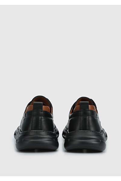 Eclipse Black Leather Men's Shoes