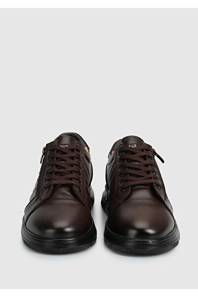 Provoq Καφέ Δερμάτινα Ανδρικά Παπούτσια