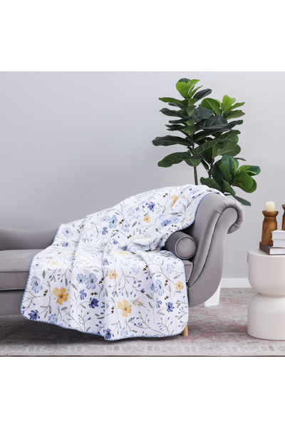 Bee Home بي وجهين | شال فرو مفرد